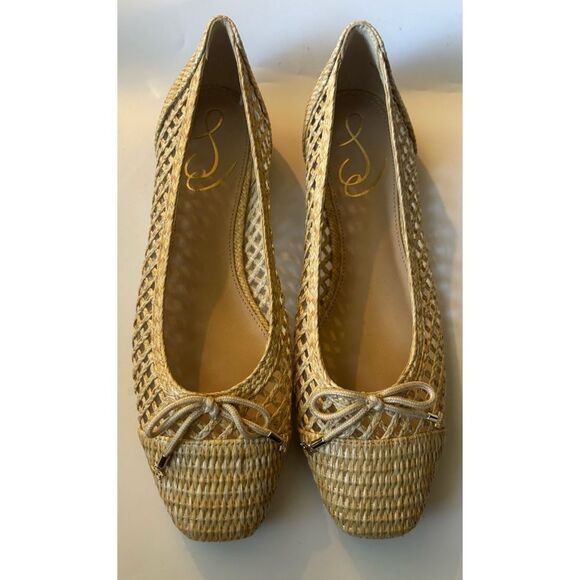 Sam Edelman May Ballet Flat in Dark Natural Weave Size 8 / New - Picture 6 of 7